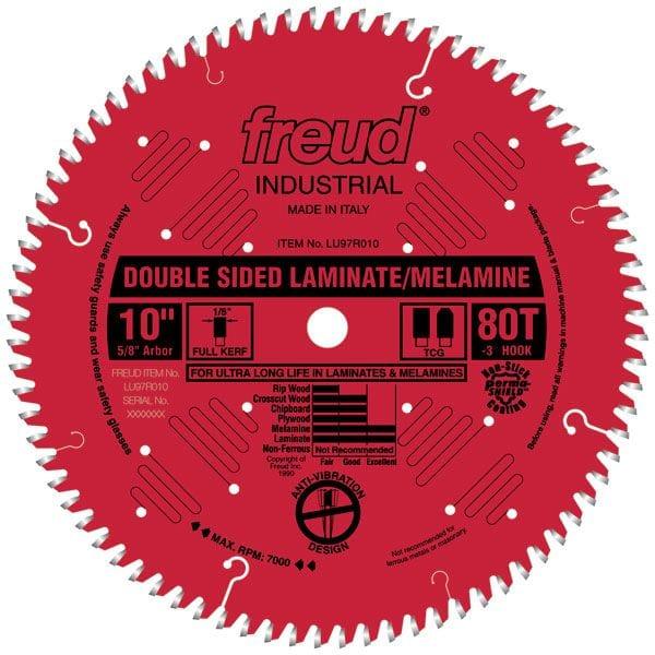 LU97R9010 Double Sided Laminated/Melamine Circular Saw Blade 10" X 5/8" Bore X 80 Tooth TCG